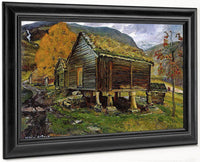 Storehouse In Jølster By Nicolai Astrup Fine Art Print