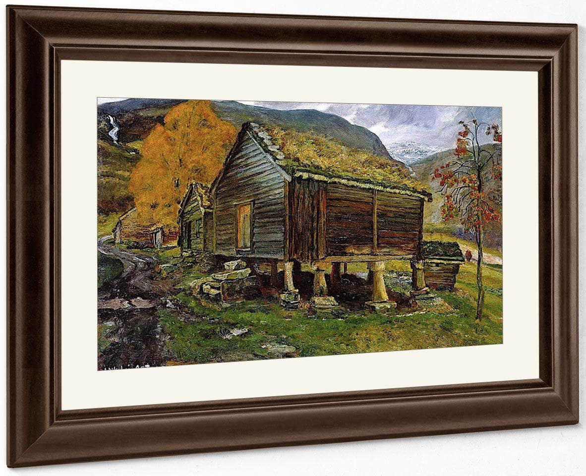 Storehouse In Jølster By Nicolai Astrup Fine Art Print