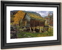 Storehouse In Jølster By Nicolai Astrup Fine Art Print