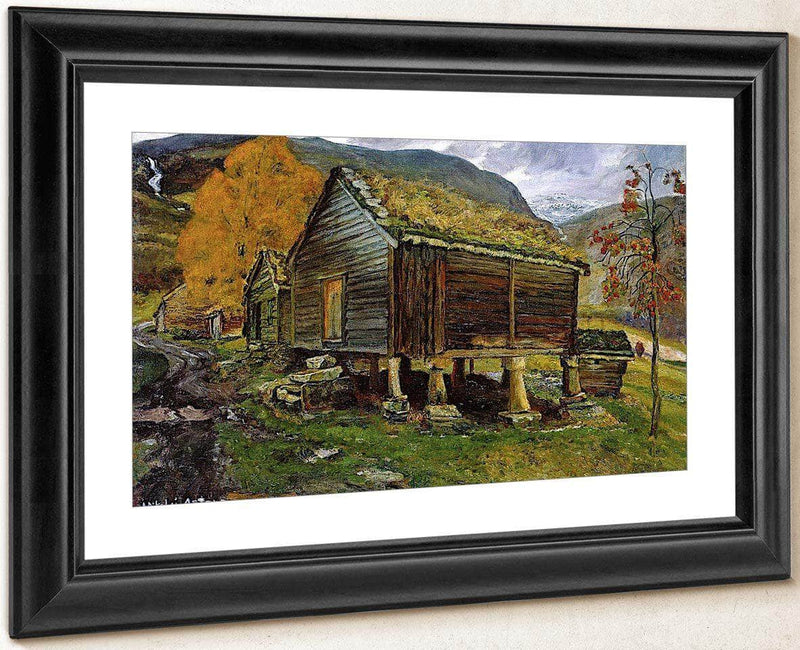 Storehouse In Jølster By Nicolai Astrup Fine Art Print