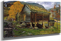 Storehouse In Jølster By Nicolai Astrup Fine Art Print
