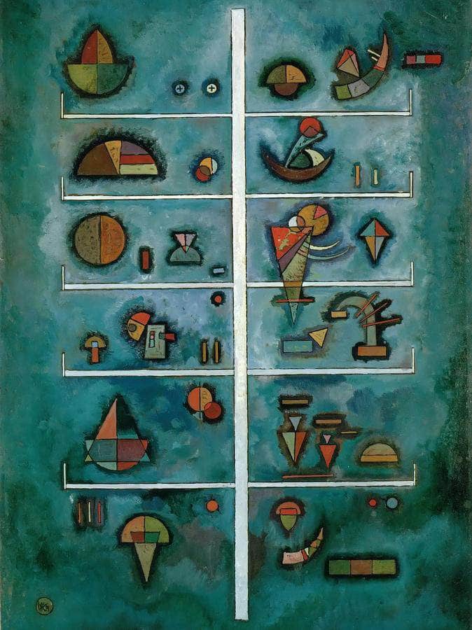 Storeys 1929 By Wassily Kandinsky Fine Art Print