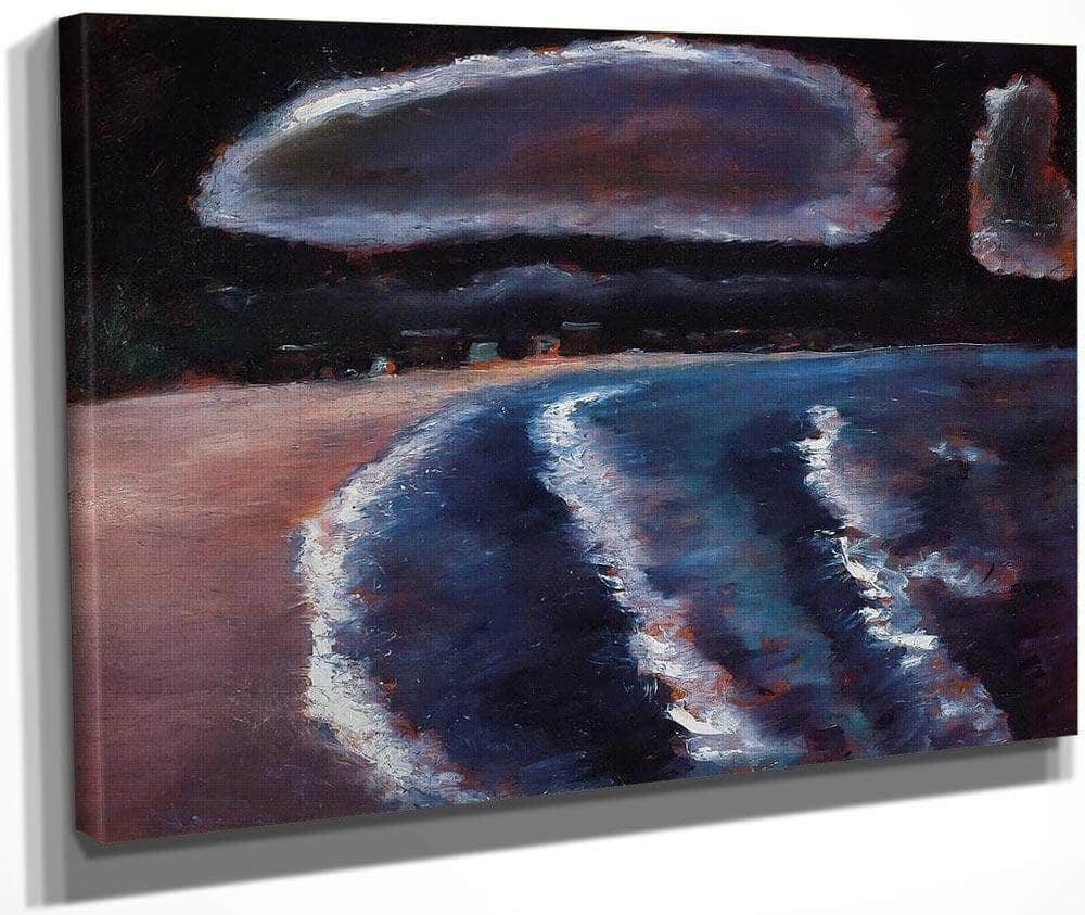 Storm Down Pine Point Way Old Orchard Maine By Marsden Hartley Fine Art Print