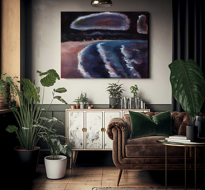 Storm Down Pine Point Way Old Orchard Maine By Marsden Hartley Fine Art Print