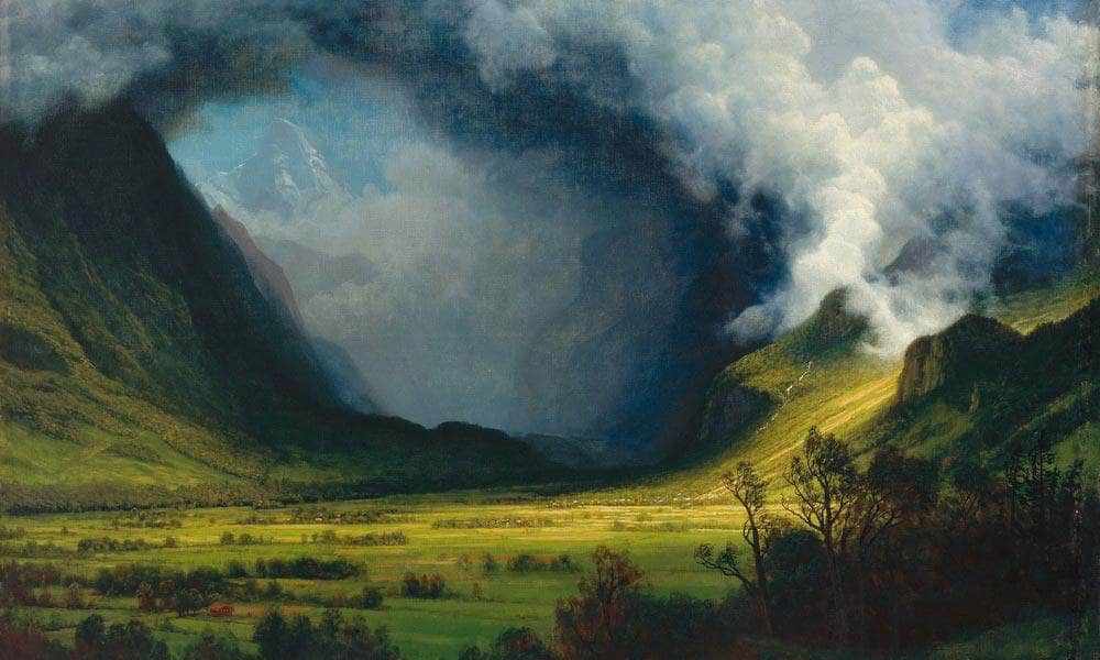 Storm In The Mountains By Albert Bierstadt Fine Art Print