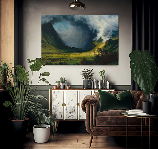 Storm In The Mountains By Albert Bierstadt Fine Art Print