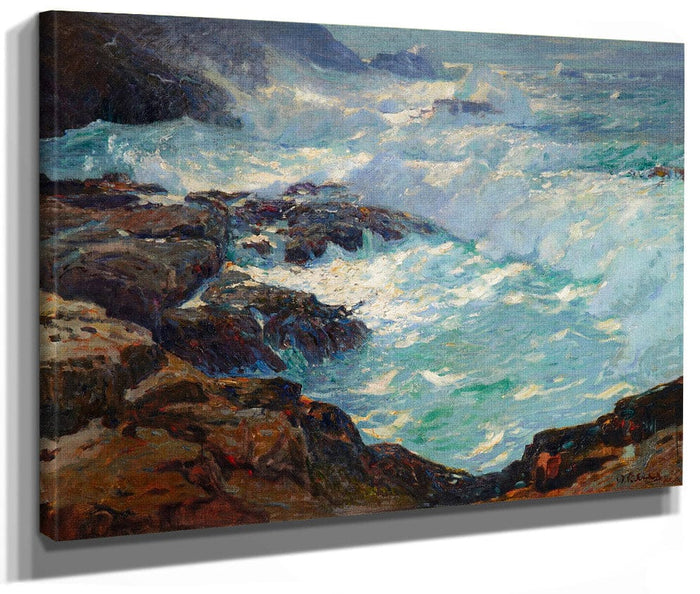 Storm Lashed Coast  By William Frederick Ritschel By William Frederick Ritsche Fine Art Print