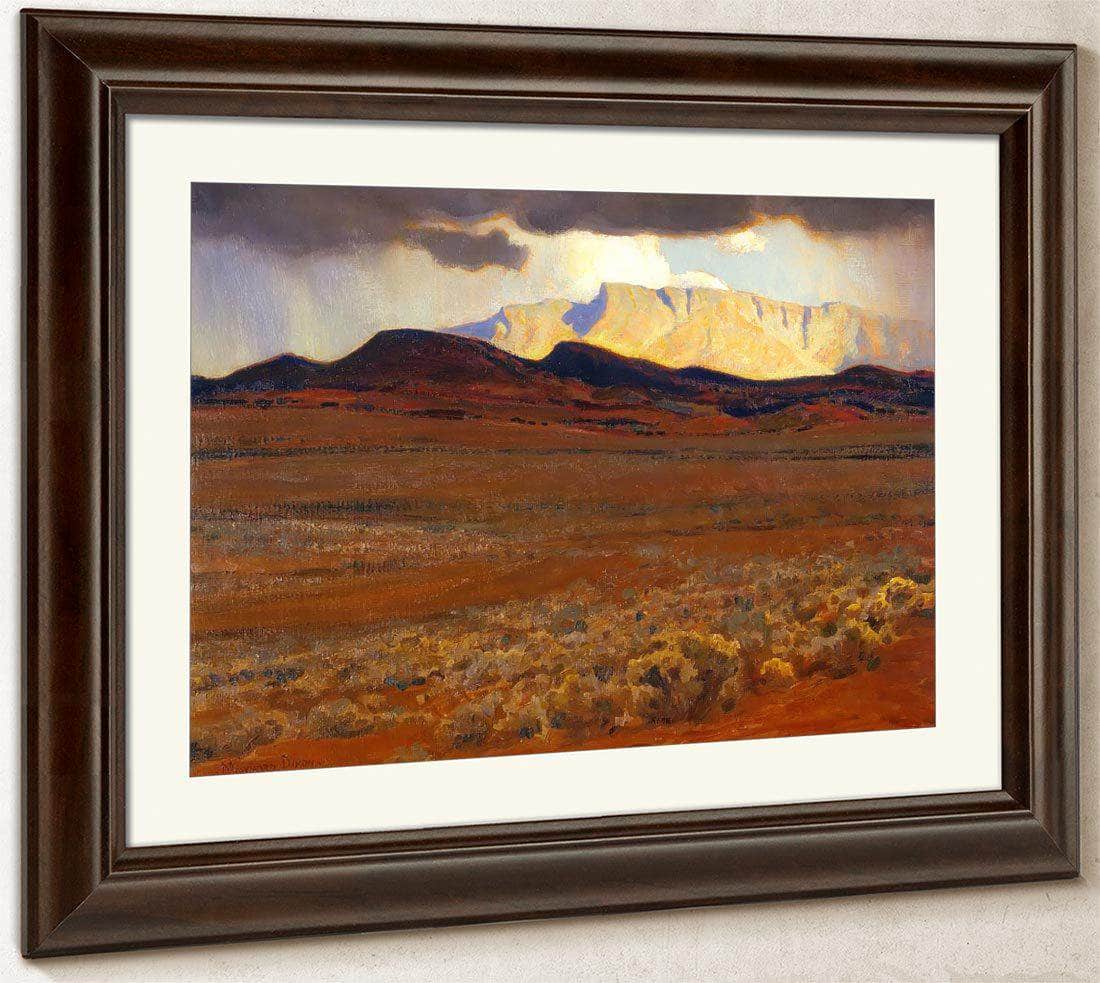 Storm On The Desert By Maynard Dixon Fine Art Print
