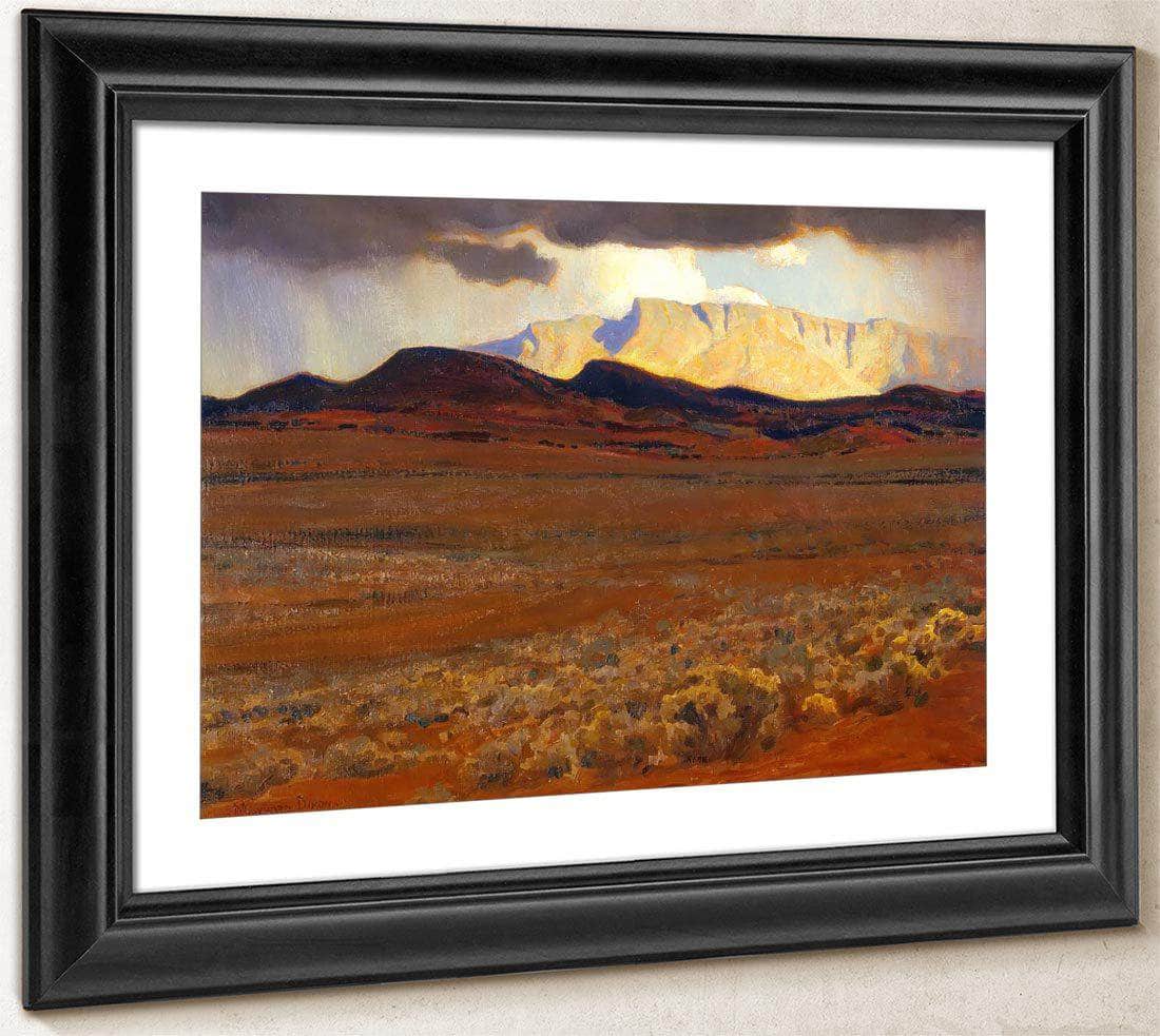 Storm On The Desert By Maynard Dixon Fine Art Print