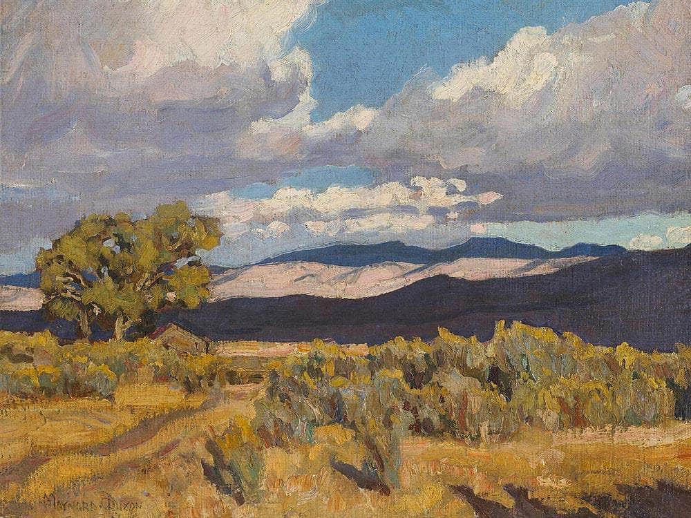 Storm Shadows On Coso Range 1919 By Maynard Dixon Fine Art Print