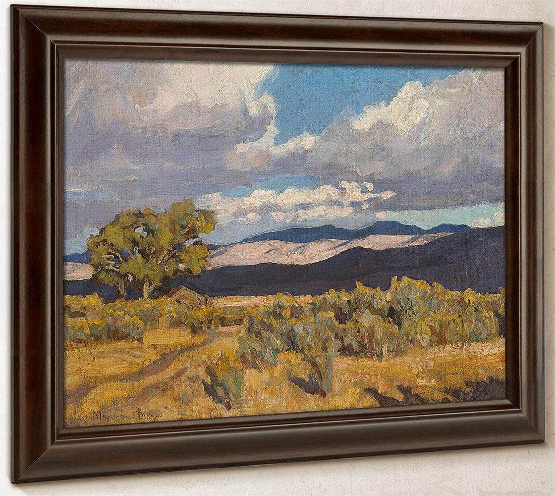Storm Shadows On Coso Range 1919 By Maynard Dixon Fine Art Print