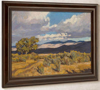 Storm Shadows On Coso Range 1919 By Maynard Dixon Fine Art Print