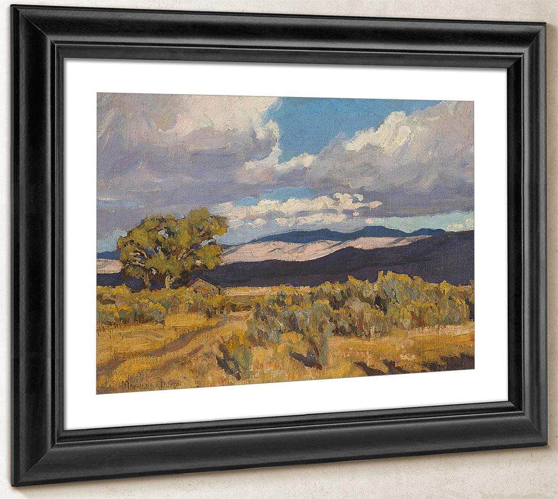 Storm Shadows On Coso Range 1919 By Maynard Dixon Fine Art Print
