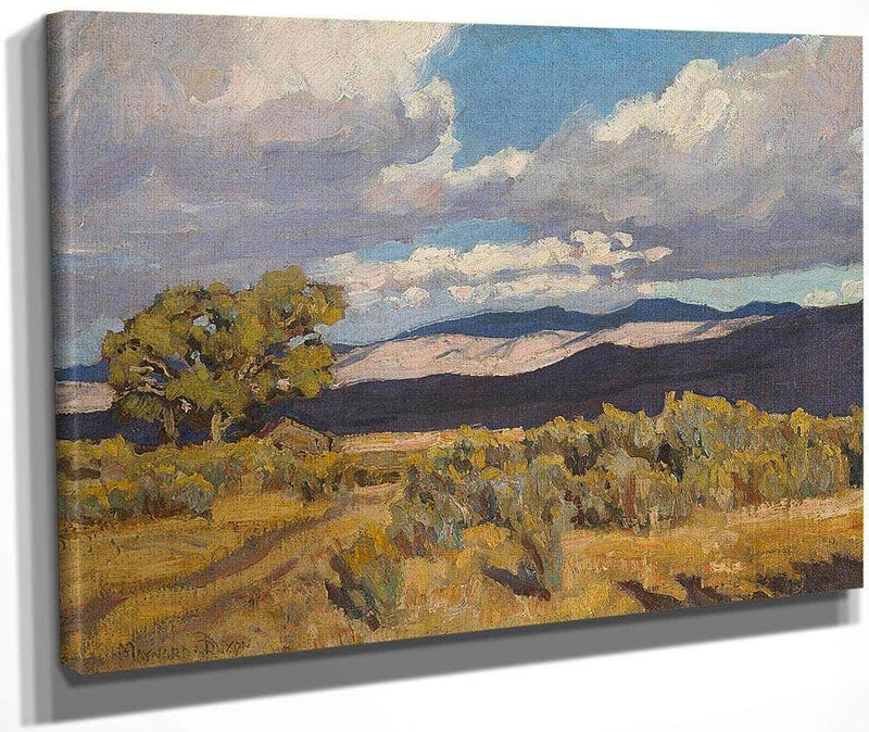 Storm Shadows On Coso Range 1919 By Maynard Dixon Fine Art Print