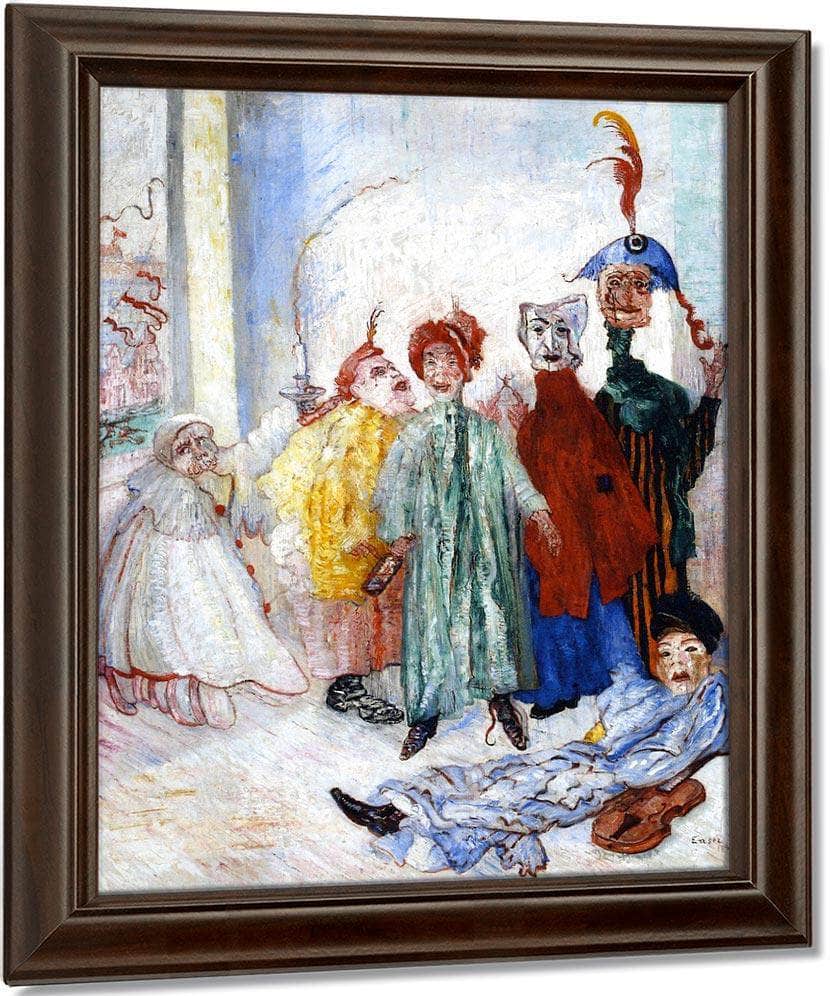 Strange Masks By James Ensor Fine Art Print