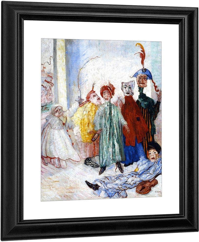 Strange Masks By James Ensor Fine Art Print