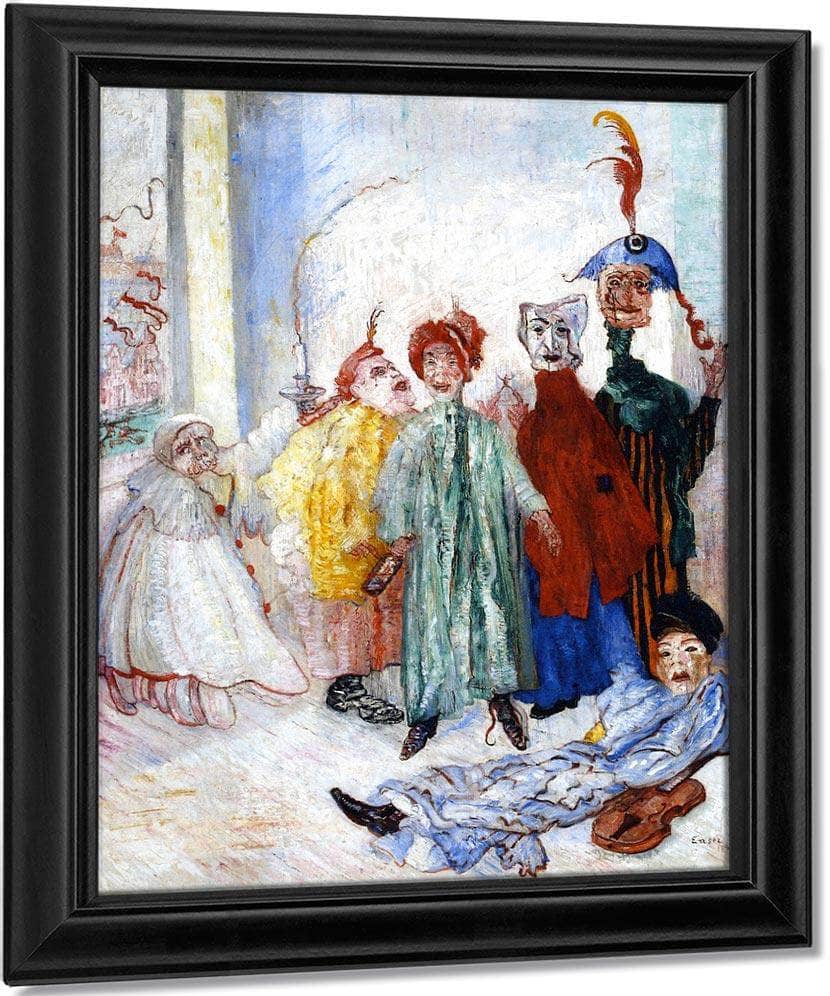 Strange Masks By James Ensor Fine Art Print