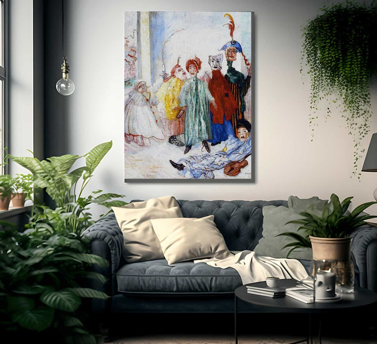 Strange Masks By James Ensor Fine Art Print