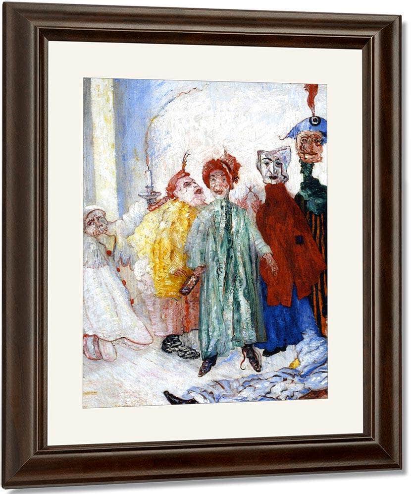 Strange Masks By James Ensor Fine Art Print