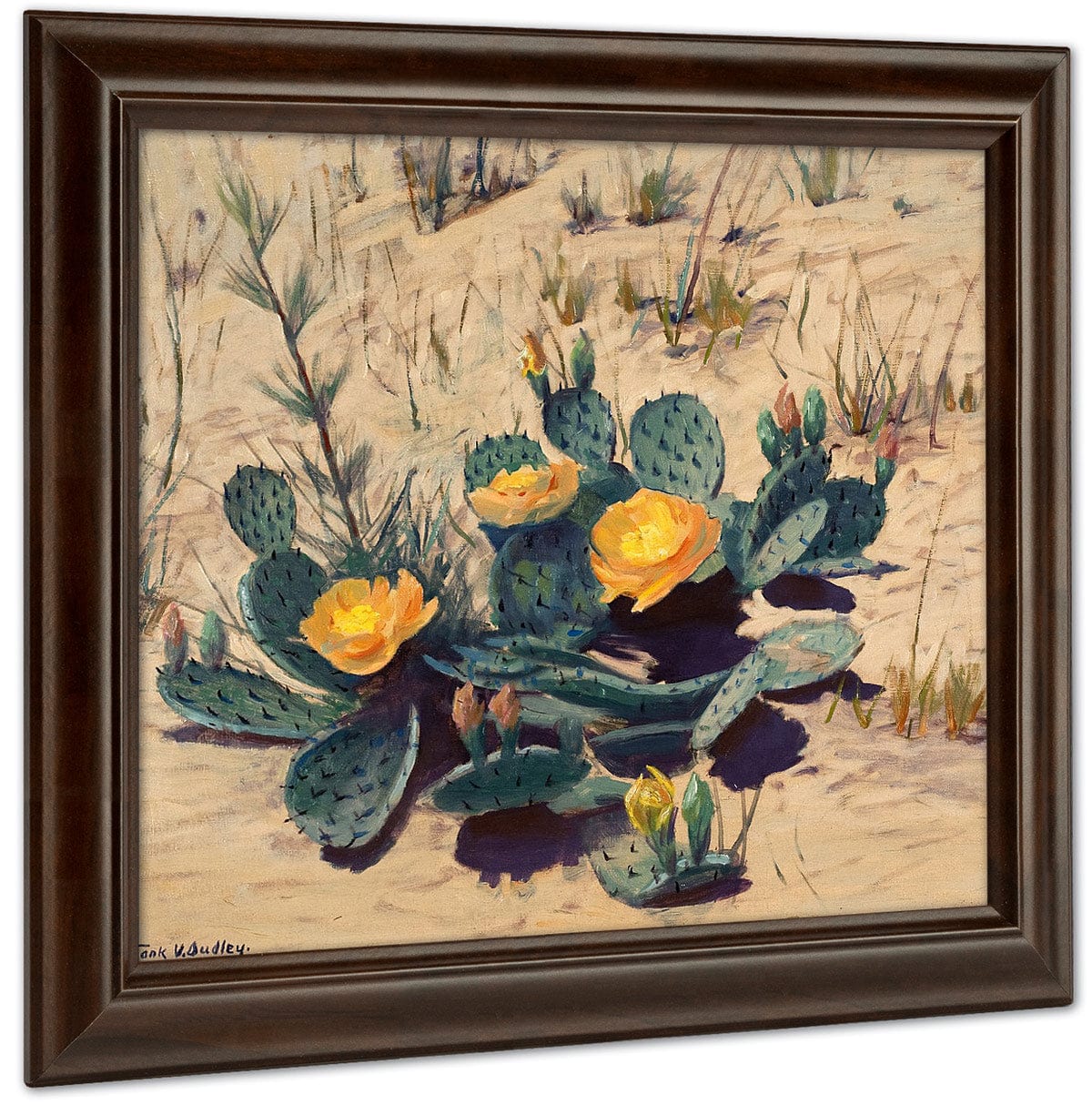 Strangers From Far Away (Cactus) By Frank V. Dudley Fine Art Print