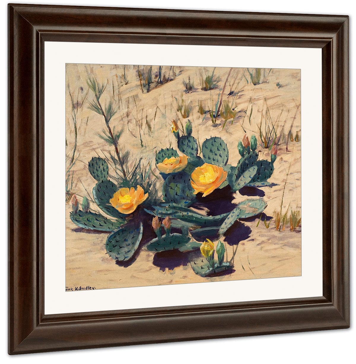Strangers From Far Away (Cactus) By Frank V. Dudley Fine Art Print