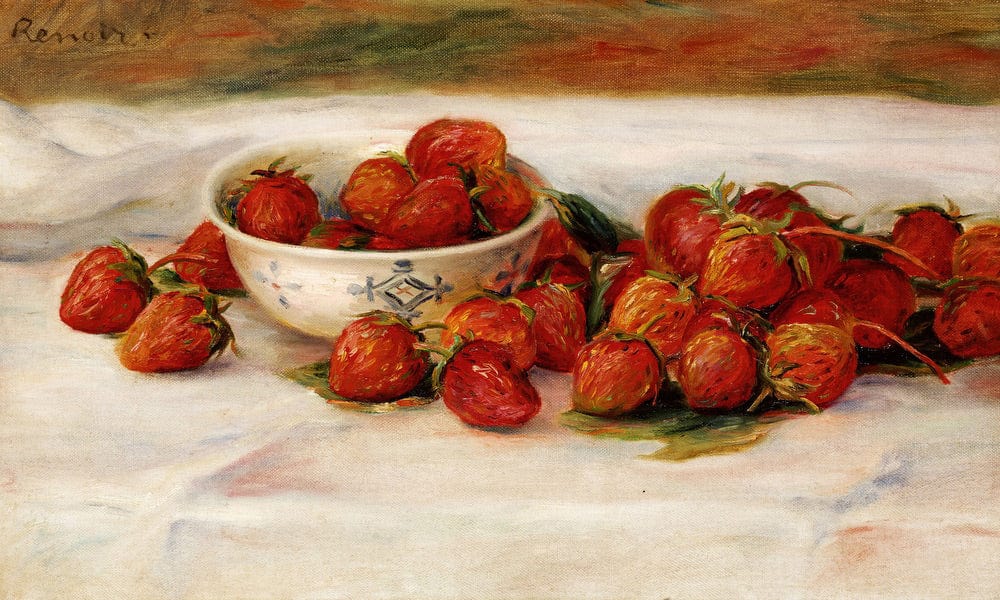 Strawberries By Pierre Auguste Renoir Fine Art Print