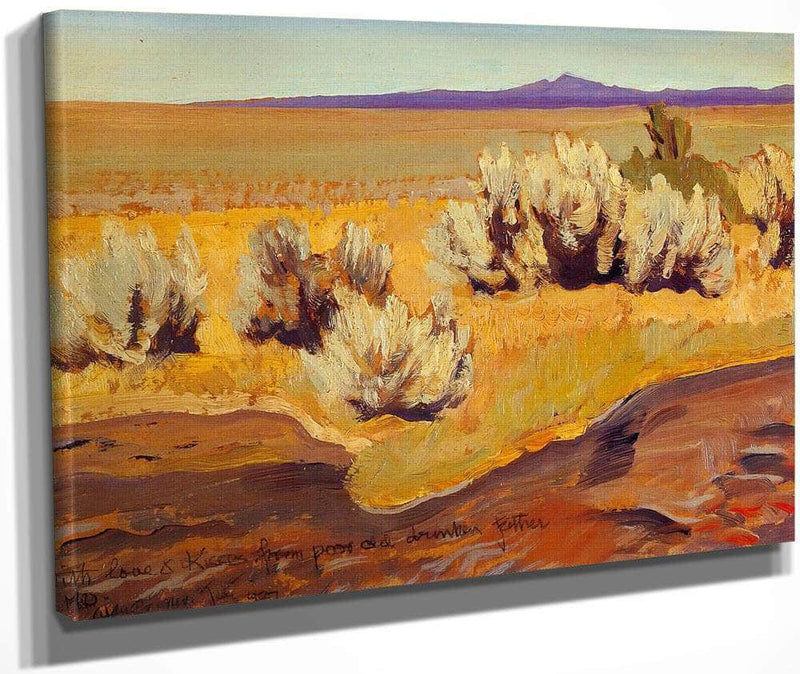 Stream Edge And Sage By Maynard Dixon Fine Art Print