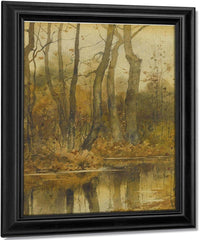 Stream In The Woods By Childe Hassam Fine Art Print