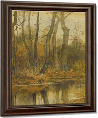 Stream In The Woods By Childe Hassam Fine Art Print