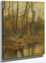 Stream In The Woods By Childe Hassam Fine Art Print