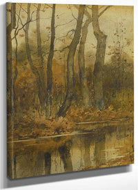 Stream In The Woods By Childe Hassam Fine Art Print