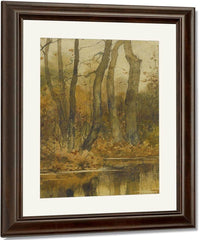 Stream In The Woods By Childe Hassam Fine Art Print