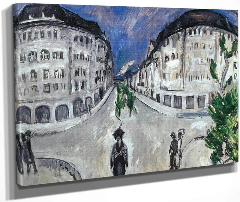 Street By Schoneberg Park By Ernst Ludwig Kirchner Fine Art Print