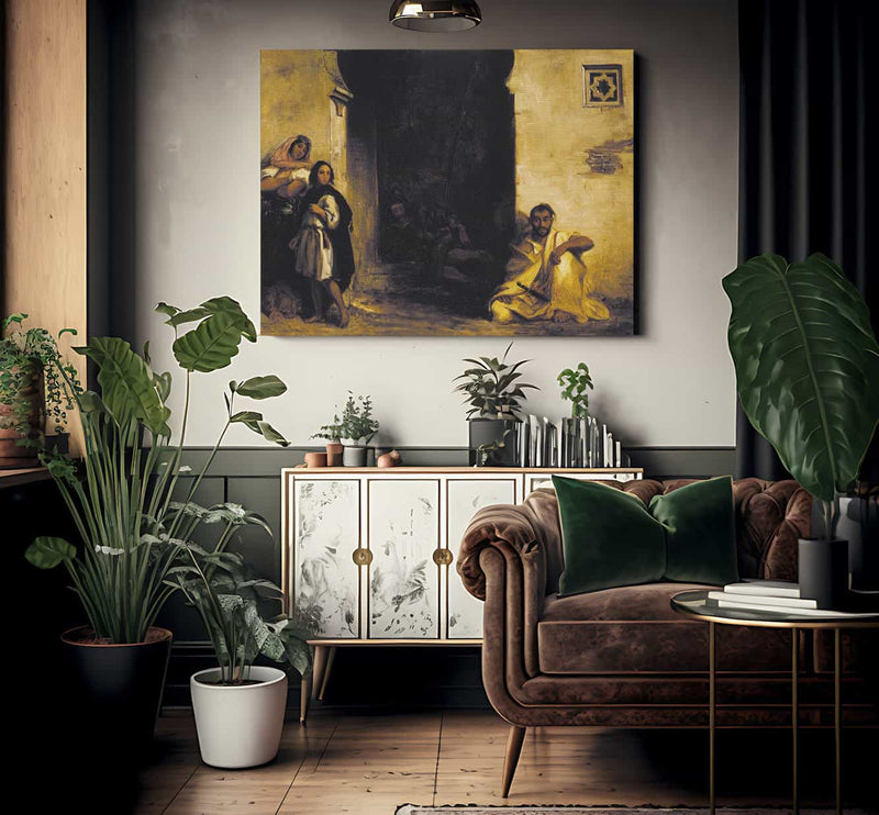 Street In Meknes By Eugene Delacroix Fine Art Print