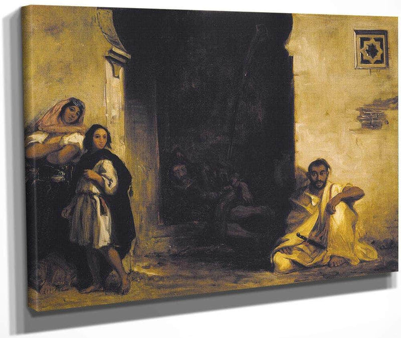 Street In Meknes By Eugene Delacroix Fine Art Print