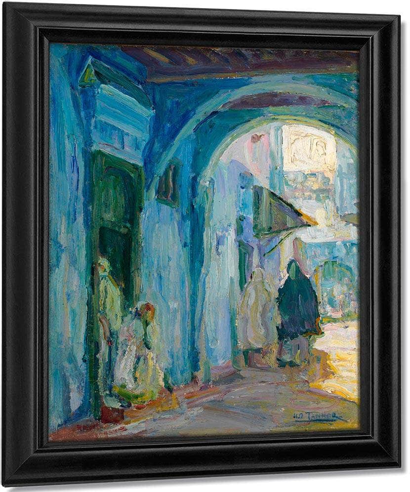 Street In Tangier By Henry Ossawa Tanner Fine Art Print