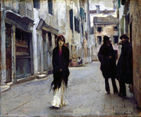 Street In Venice Painting John Singer Sargent Canvas Art Fine Art Print