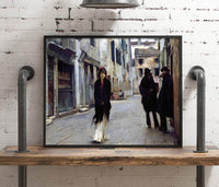 Street In Venice Painting John Singer Sargent Canvas Art Fine Art Print