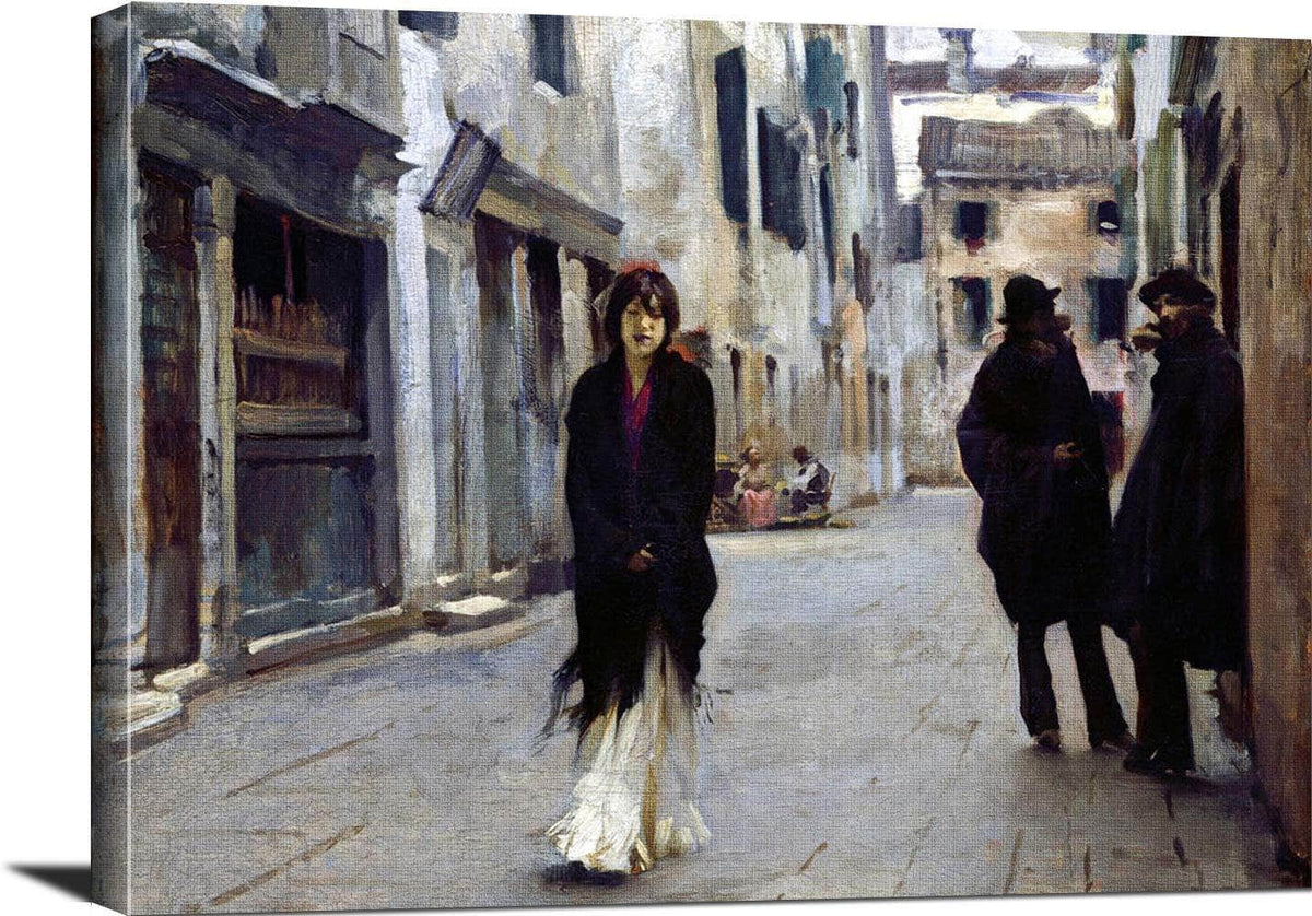 Street In Venice Painting John Singer Sargent Canvas Art Fine Art Print
