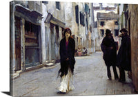Street In Venice Painting John Singer Sargent Canvas Art Fine Art Print