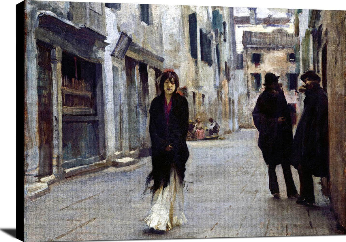 Street In Venice Painting John Singer Sargent Canvas Art Fine Art Print