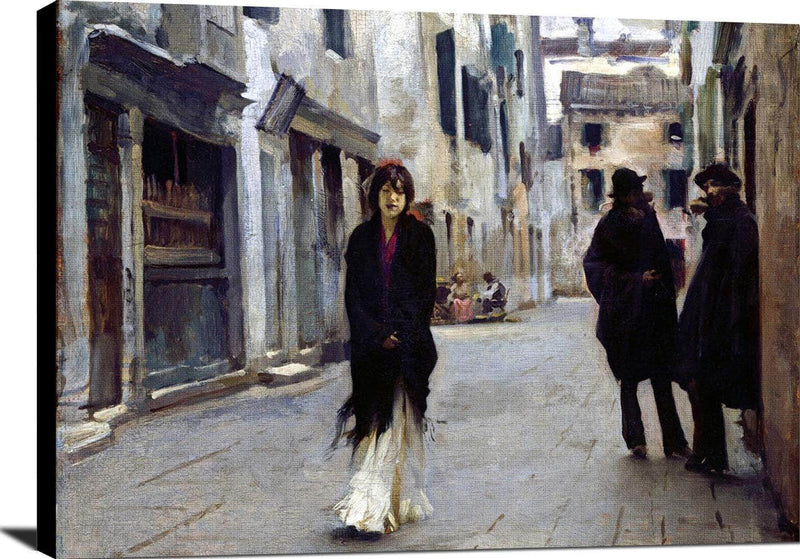 Street In Venice Painting John Singer Sargent Canvas Art Fine Art Print