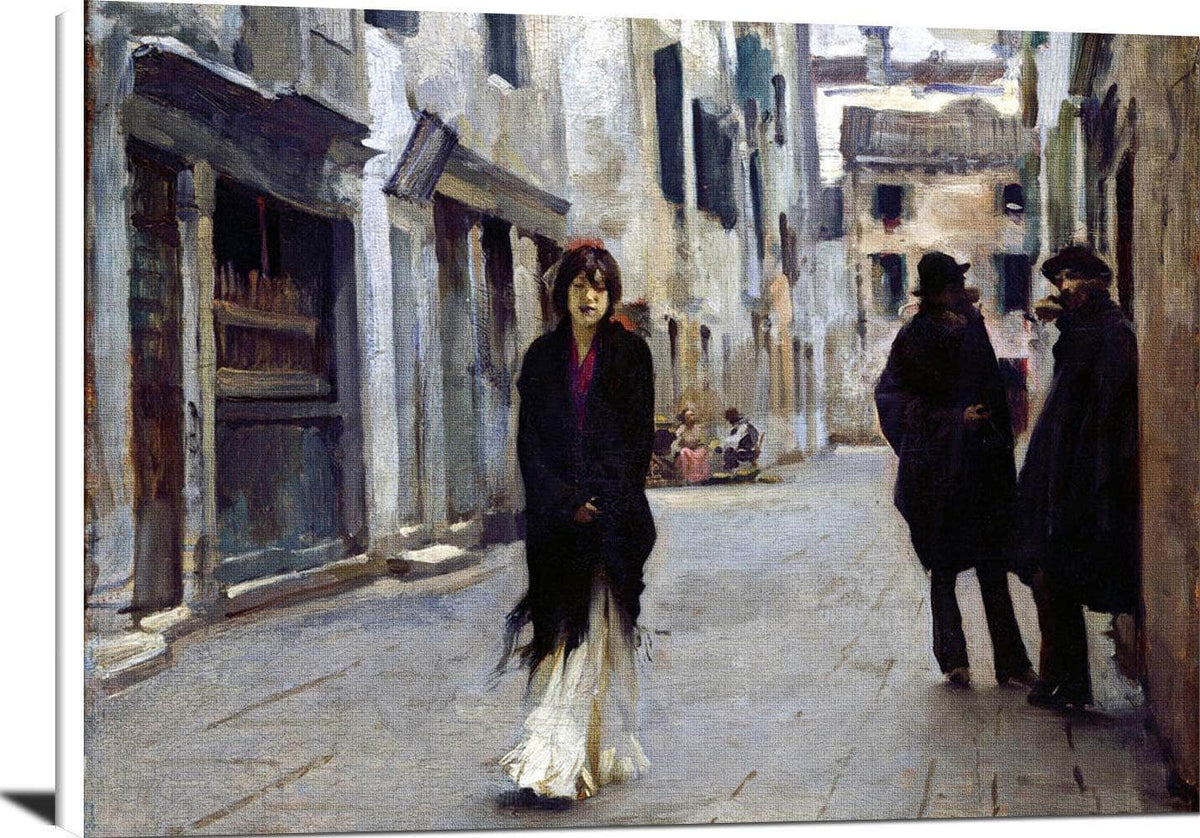 Street In Venice Painting John Singer Sargent Canvas Art Fine Art Print
