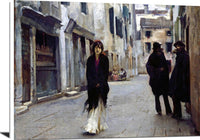Street In Venice Painting John Singer Sargent Canvas Art Fine Art Print