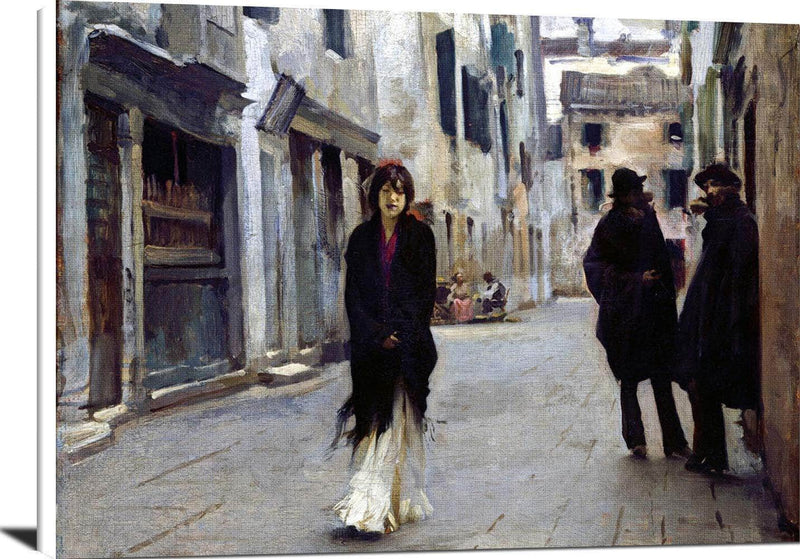 Street In Venice Painting John Singer Sargent Canvas Art Fine Art Print