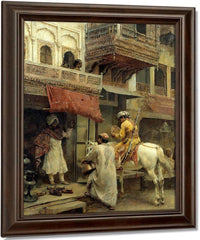 Street Scene In India By Edwin Lord Weeks Fine Art Print