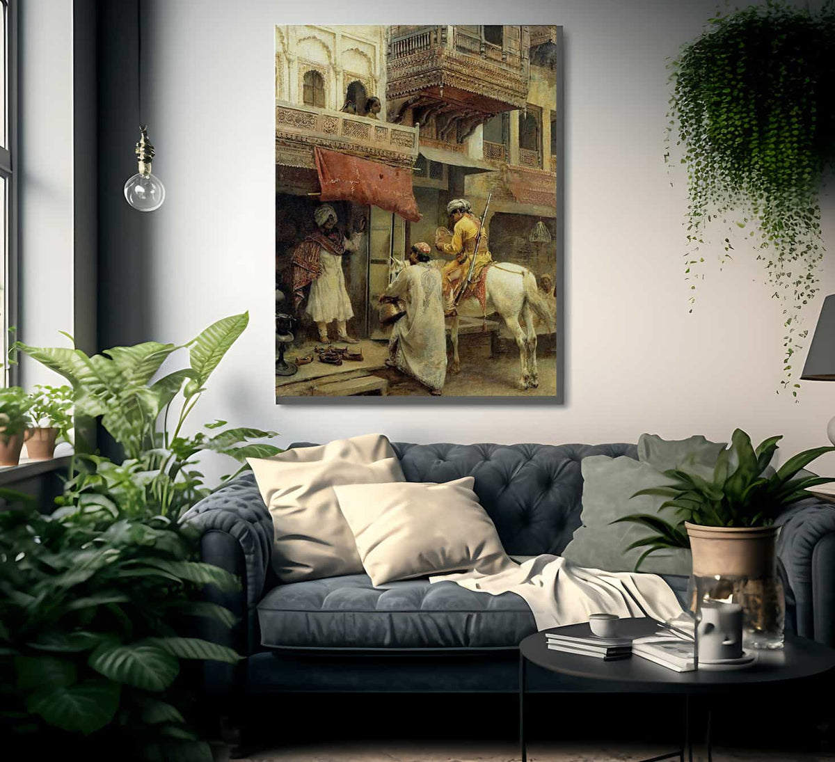 Street Scene In India By Edwin Lord Weeks Fine Art Print