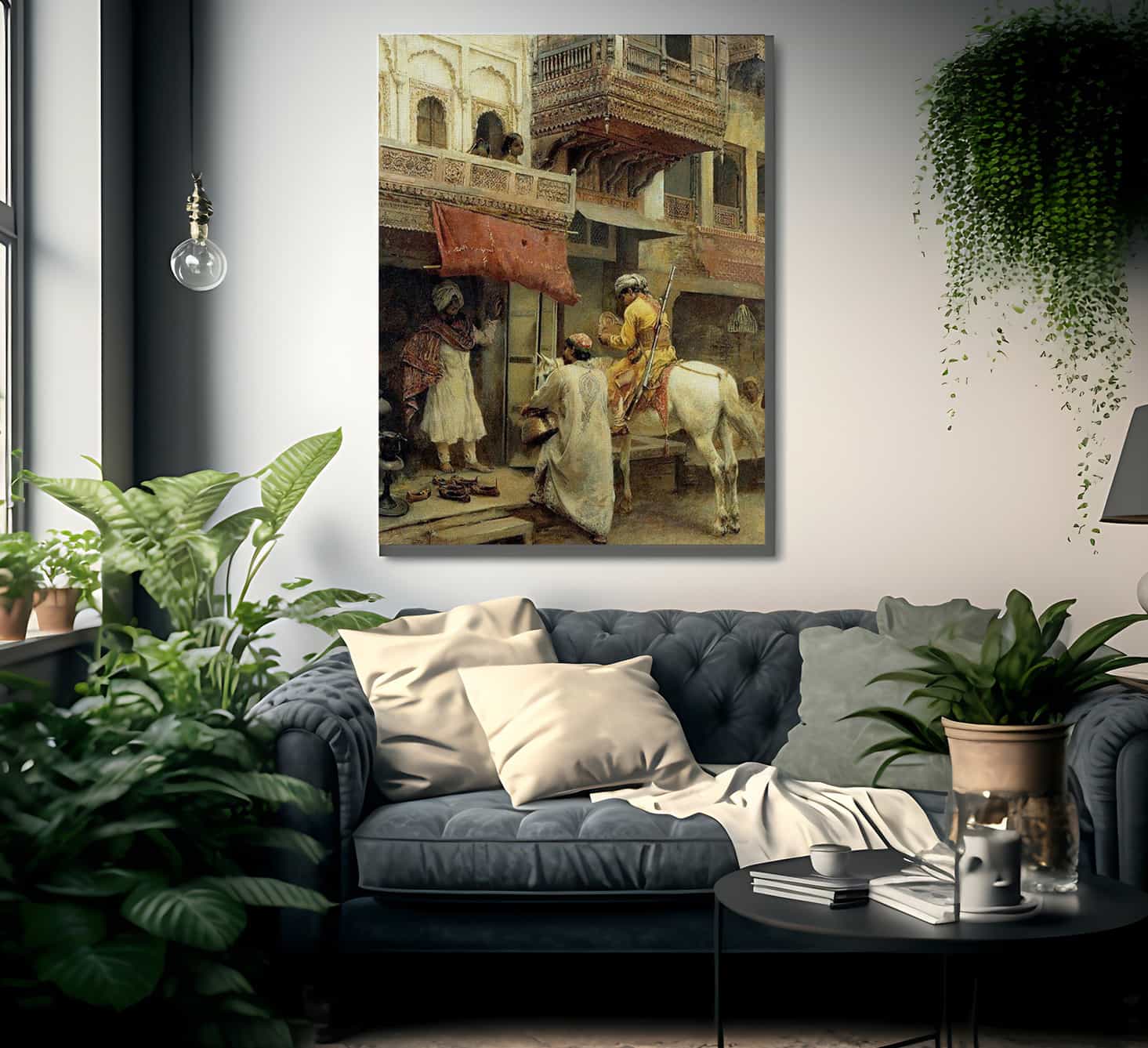 Street Scene In India By Edwin Lord Weeks Fine Art Print
