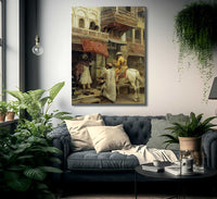 Street Scene In India By Edwin Lord Weeks Fine Art Print