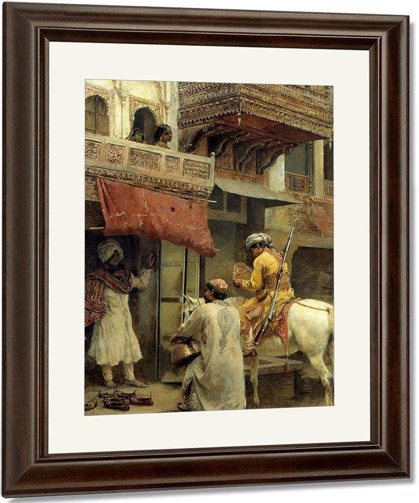 Street Scene In India By Edwin Lord Weeks Fine Art Print
